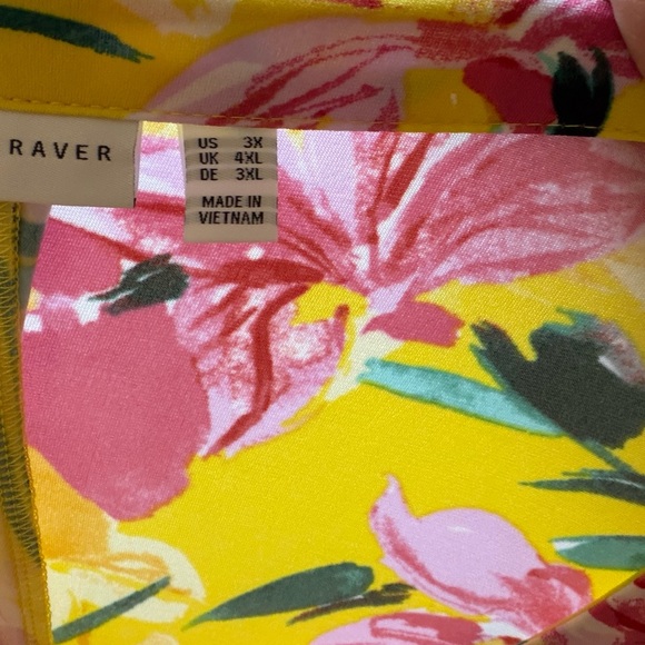 Susan Graver Yellow Floral Dress - Picture 4 of 7